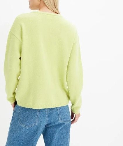 B.P.C sweter limonkowy rozpinany r.40/42