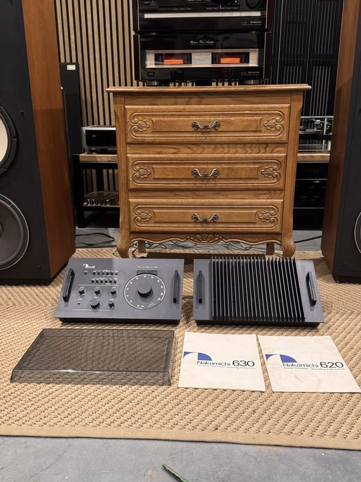 Profesjonalny zestaw stereo Nakamichi 630 620 koncowka mocy przedwzm