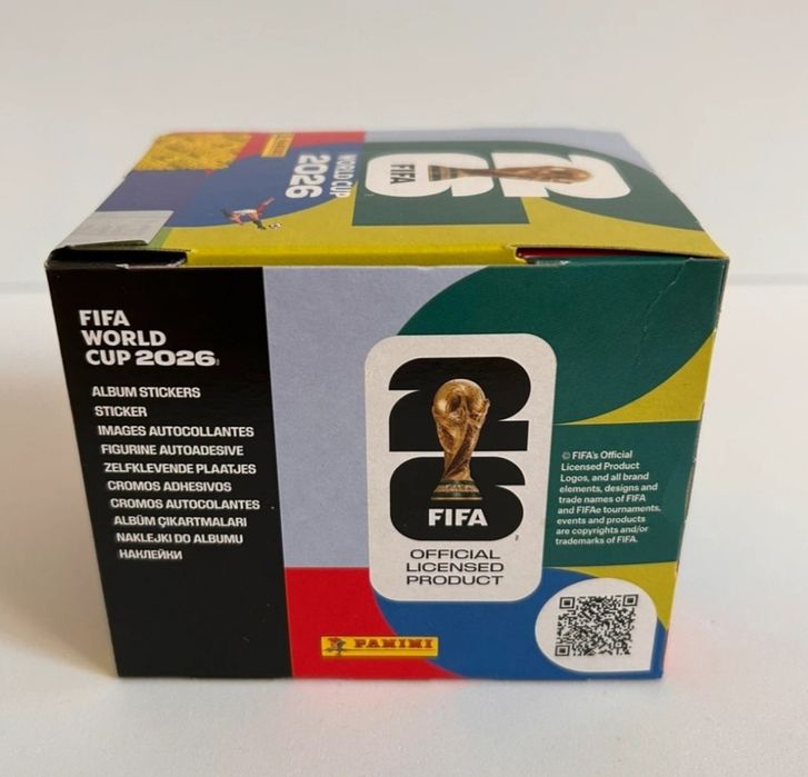 Caixa selada de cromos do mundial 2026