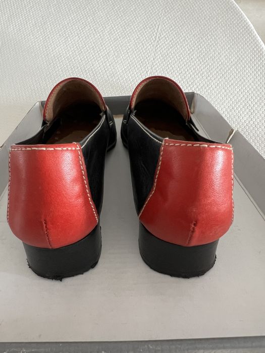 Sapatos mocassins bicolor