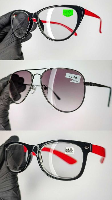 Для Далі Очки Та Читання Скло або Полікарбонат +\-0/0.5/1/2/3/4/ до 20
