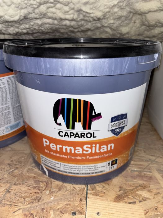 Sprzedam farby Caparol + grunt pozostały po budowie