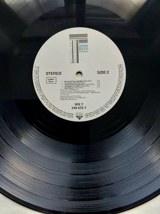 Matt Bianco. - " Whose Side Are You On " , винил.