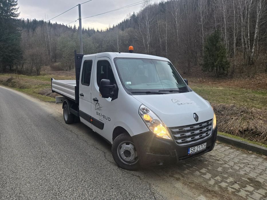 Renault Master  Renault Master brygadówka wywrotka kiper bliźniak pneumat hak FV23%vat