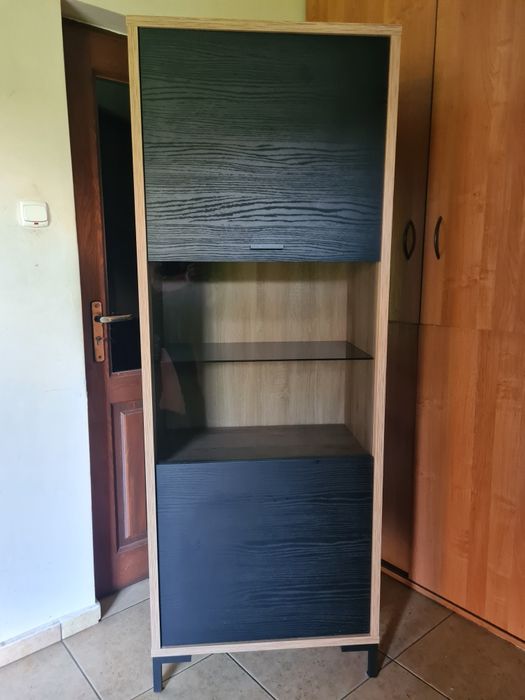 Regał IKEA | Jasny Dąb + Venge + Szkło