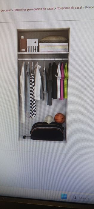 Roupeiro branco oportunidade