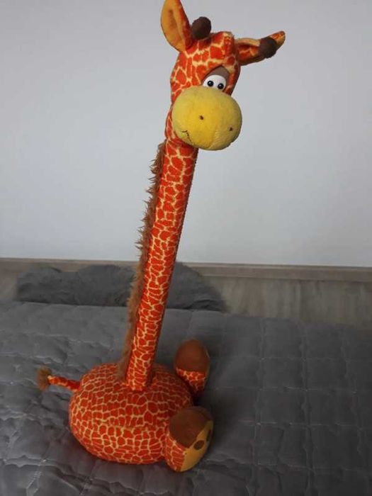 pluszak duża maskotka żyrafa głowa na magnes