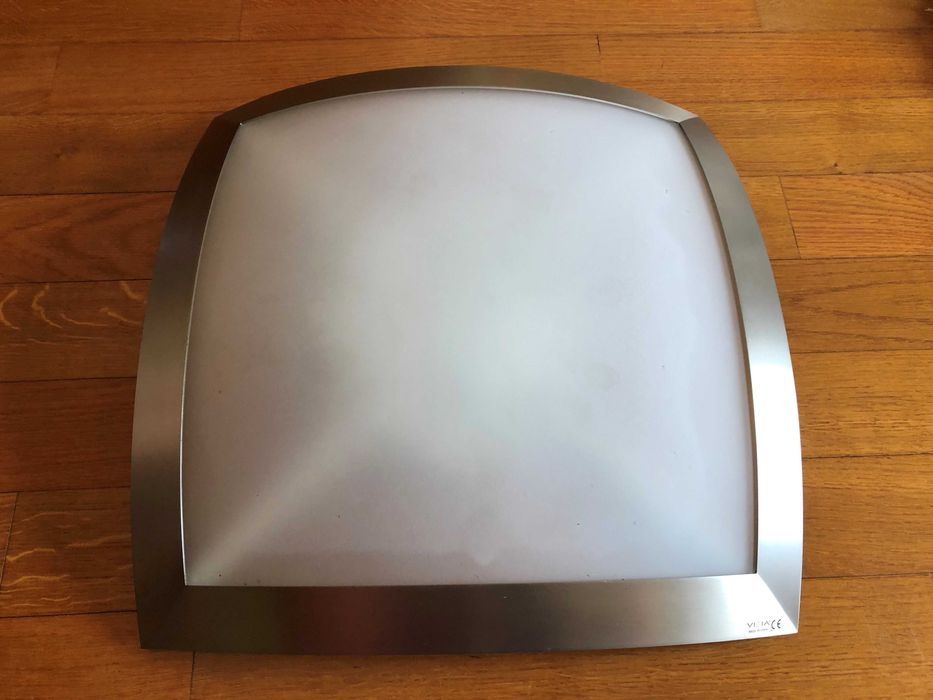 Candeeiro Led Teto 39cmX39cm - VIBIA Inox