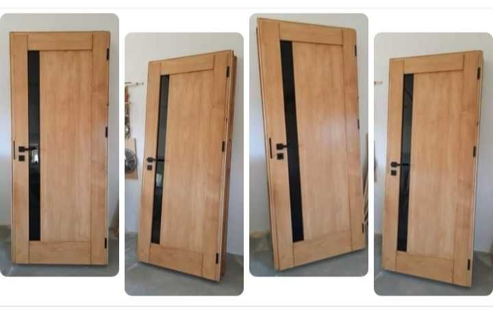 Drzwi wewnętrzne z litego drewna na wymiar