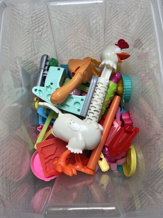 Zestaw do ciastoliny, kura, dentysta, foremki