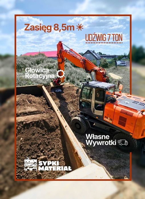 Usługi Koparką Obrotową - Wykopy, Drogi, Wyburzenia, Czyszczenie terenu | Żórawina