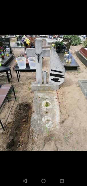 Nagrobki podnoszenie renowacje poziomowanie pomników renowacja