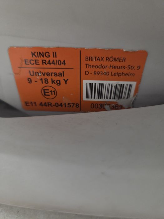 Fotelik samochodowy 9-18kg Britax Rõmer King 2