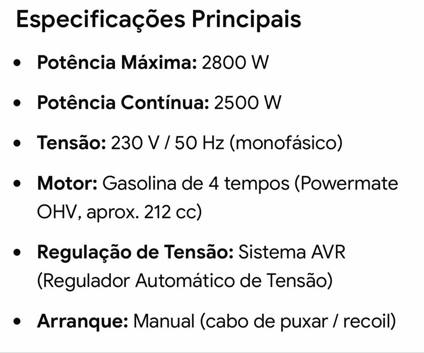Gerador powermate