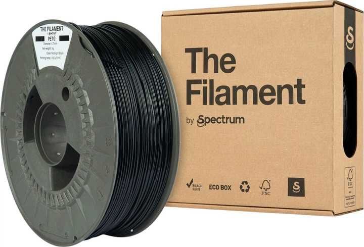 Пластик для 3D принтера Spectrum PETG 1.75 мм 1 кг Black (TF-24015)