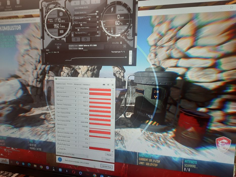 Видеокарта MSI GEFORCE SUPRIM X RTX 3080 10Gb LHR и другие карты ОБМЕН