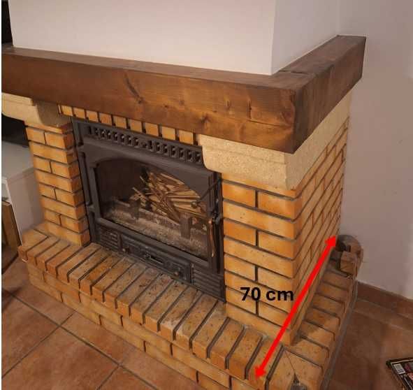 Lareira com recuperador de calor a lenha ventilado