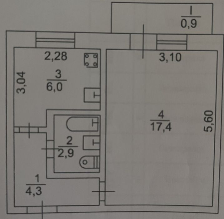 Продам 1но комн квартира у. Петра Калнышевского Кривбассовская Ц.-Гор!
