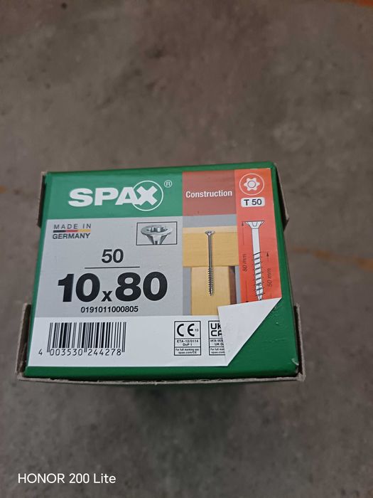 wkrety do drewna spax 10×80