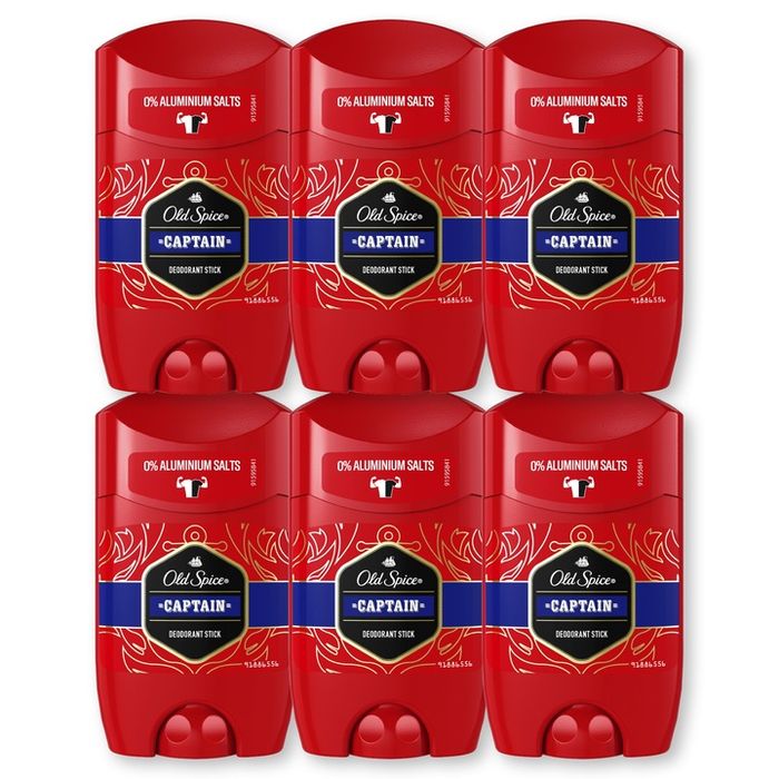 old spice captain dezodorant w sztyfcie deo 6x50ml