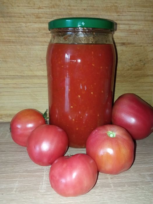 Naturalny przecier pomidorowy domowy