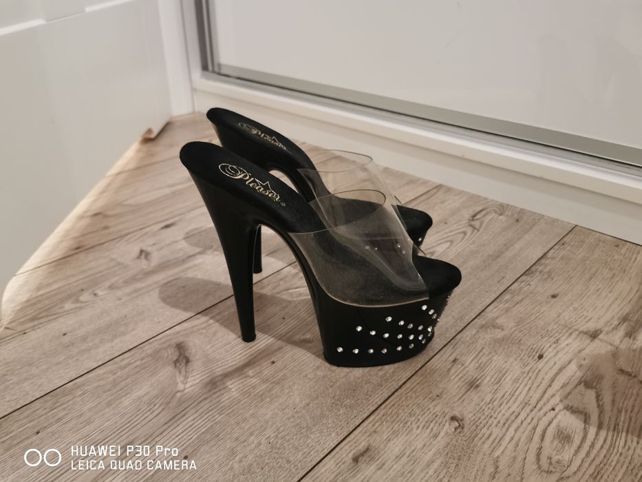 Szpilki platformy klapki Pleaser r 38 Nowe