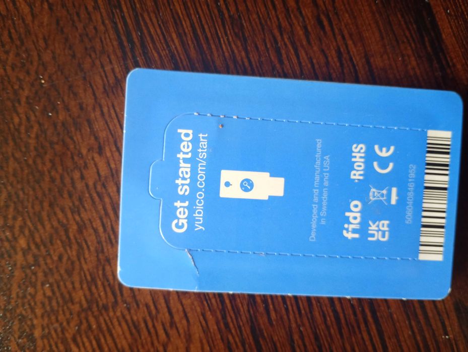 YubiKey "klasyczne" USB niebieski