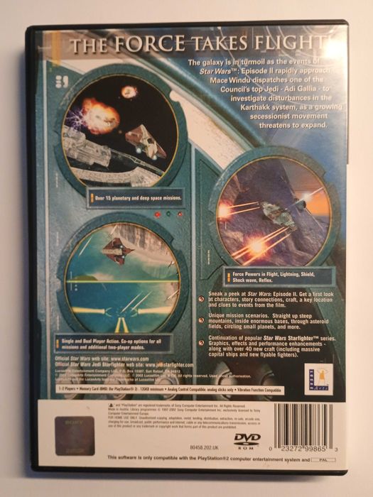 Star Wars Jedi Starfighter PS2 PlayStation 2 angielska komplet