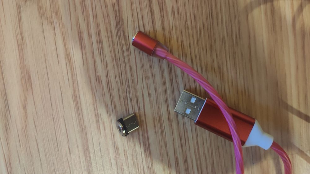 Cabo USB tipo C RGB