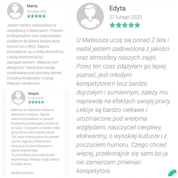 Wrocław Lekcje angielskiego, korepetycje z dojazdem lub online