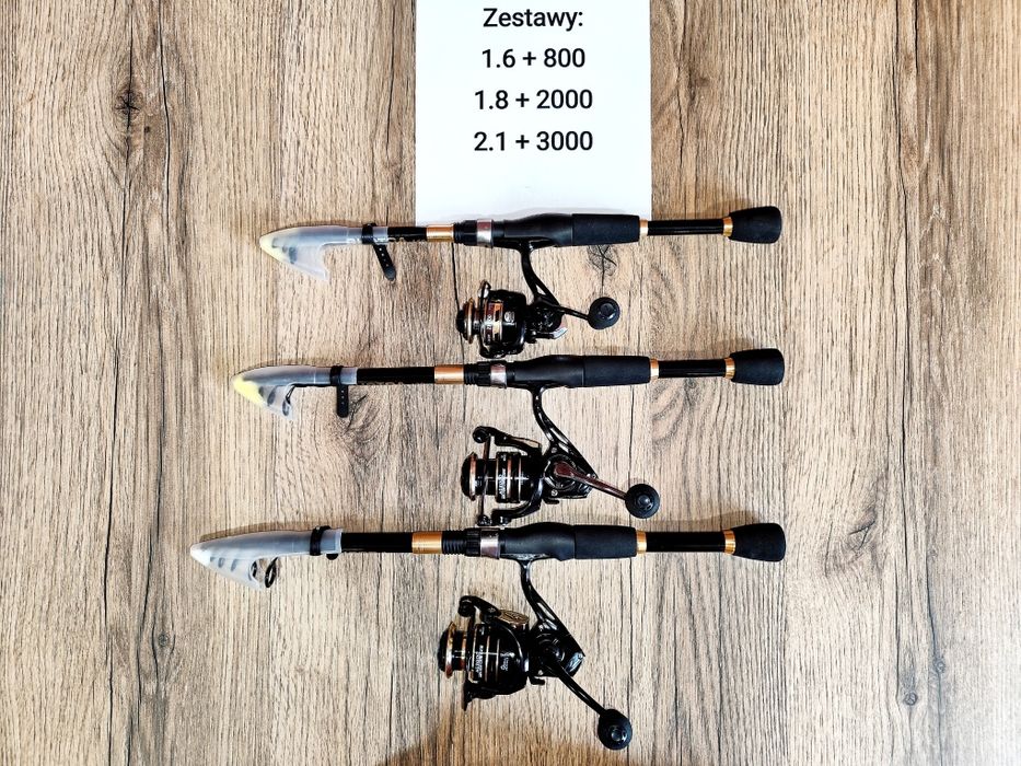 Zestaw spining kołowrotek 1,8 wędka kołowrotek 2000