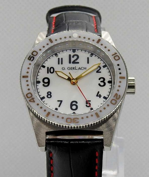 Zegarek kwarcowy MIŚ WOJTEK biały G.Gerlach Gerlach NOWY Gwarancja