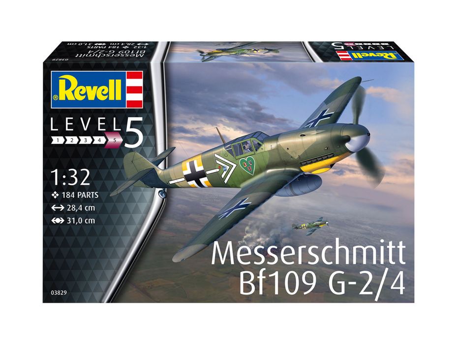 Model do sklejania SAMOLOT 1/32 Revell 03829 MESSERSCHMITT BF109G-2/4