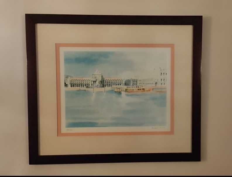 Aguarela numerada de Edgar Silva