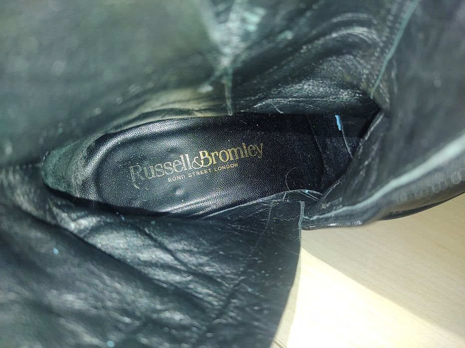 Botas pretas RUSSELL & BROMLEY  DYNAMO tam 36 biker