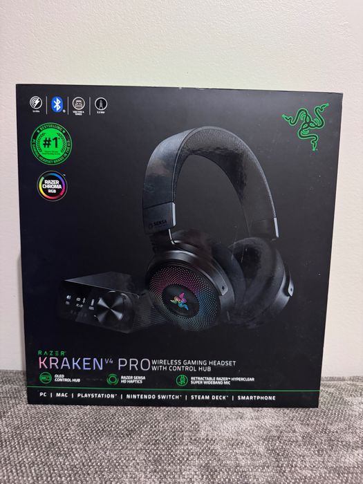 Słuchawki Gameingowe Razer Kraken V4 Pro + OLED Control Hub