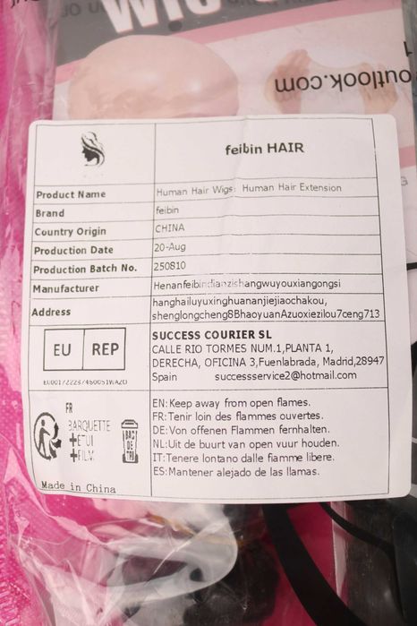 Feibin Brazylijskie pasma włosów Naturalne 210g 18/20/22 cali