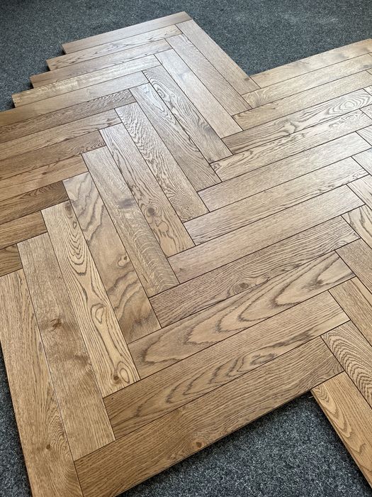 Podłoga Jodełka K. Dąb Rustic 15x90x600mm, 4faza, OlejUV RZESZÓW x2