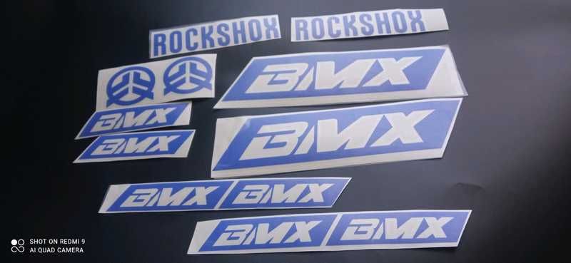 Наклейки на раму велосипеда BMX