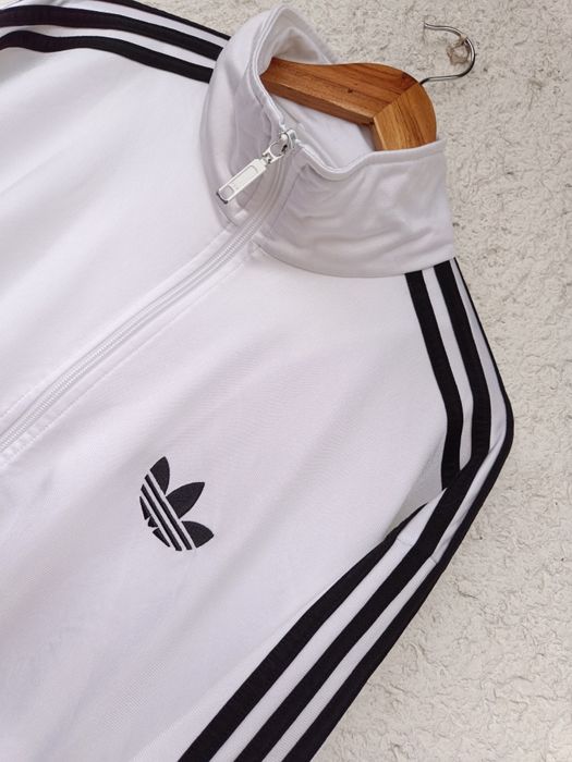 Кофта спортивна Adidas L Адідас біла під vintage  олімпійка мастерка
