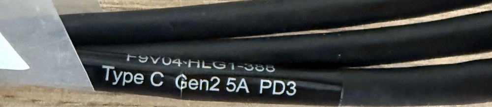 Kabel USB C - USB C 5A 100W do stacji dokujących Lenovo ThinkPad
