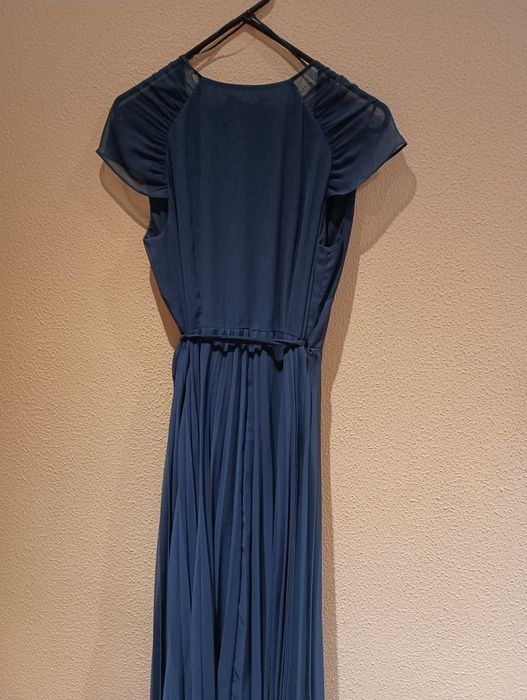 Vestido plissado Mango