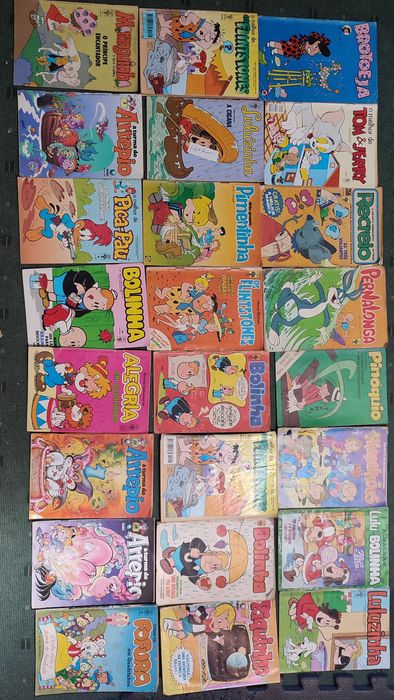 Lote 68 revistas de BD antigas diversas