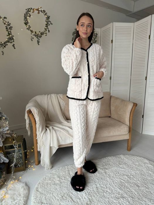 Тепла піжама,флісовий костюм,подарунок новий рік,махрова піжама