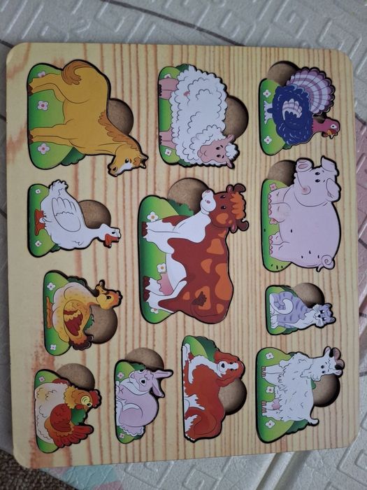 Пазли вкладиші дерев'яні. Ціна за шт