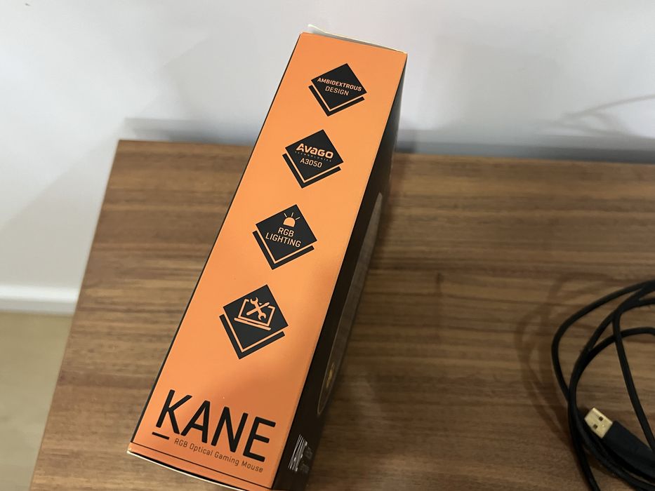 Rato gaming preto Kane krom RGB