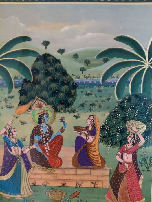 Quadro com moldura indiano
