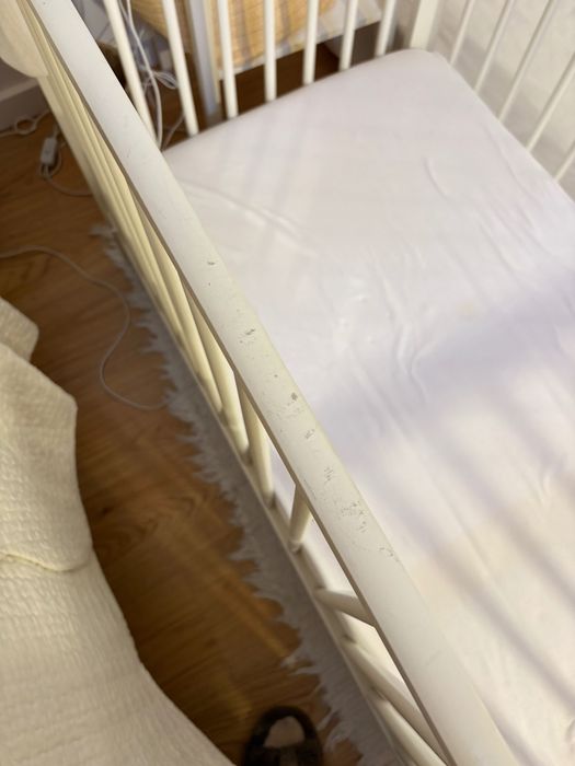 Berço branco IKEA 60x120 + Colchão