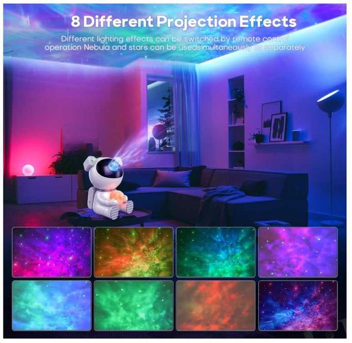 Projektor gwieździstego nieba astronauta