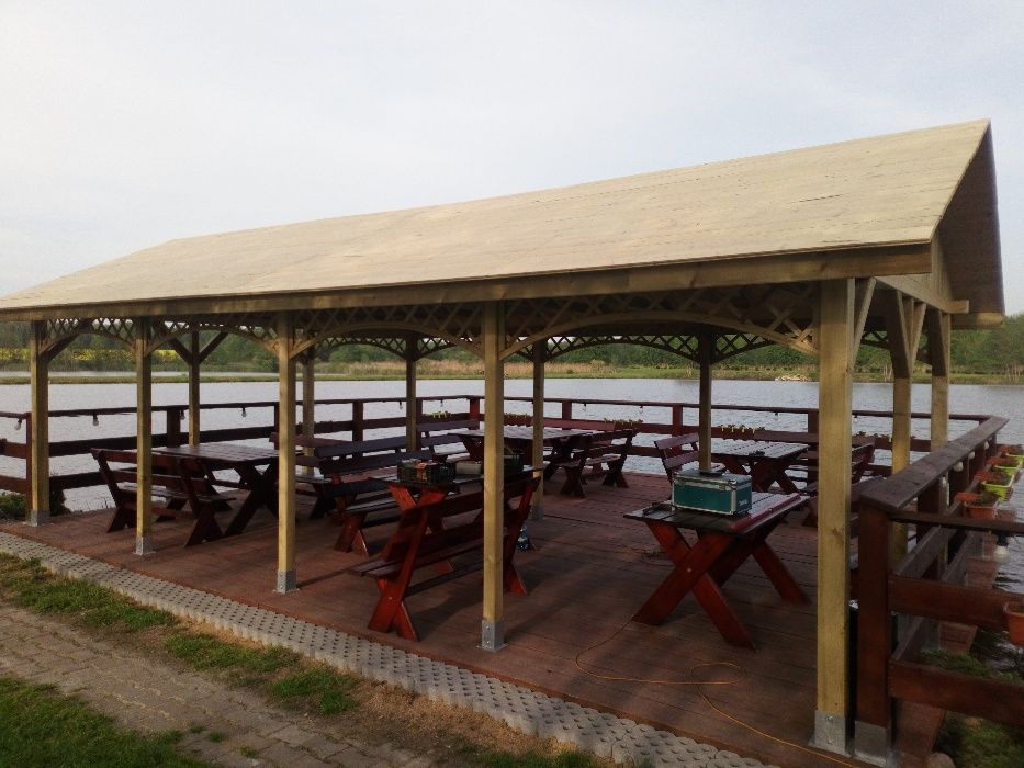 Wiata CARPORT Zadaszenie Drewutnia Altana drewniana ŻARY Lubuskie